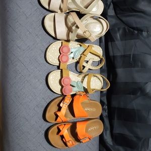 Bundle of girls spring sandals